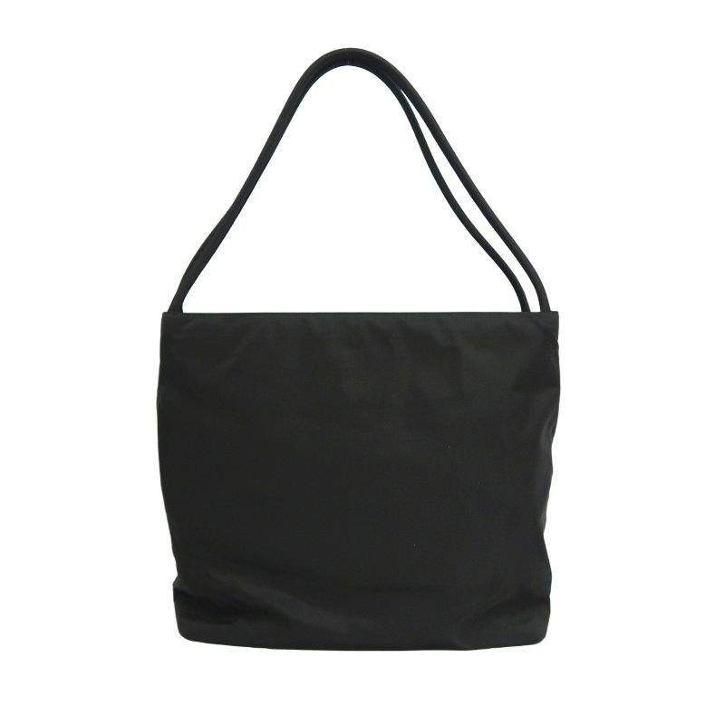 PRADA Nylon Armpit Tote Bag Black