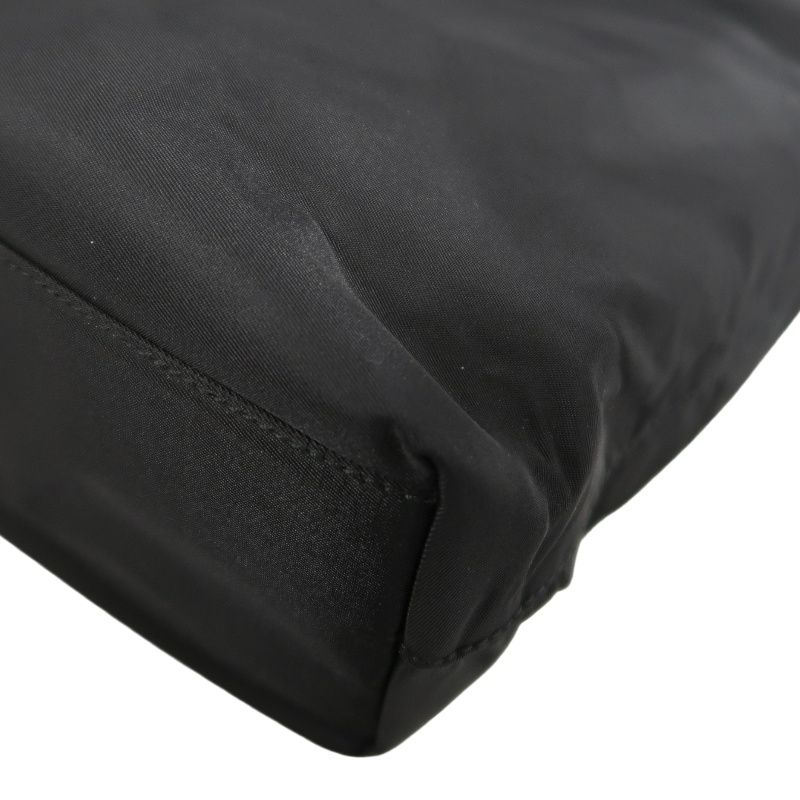PRADA Nylon Armpit Tote Bag Black