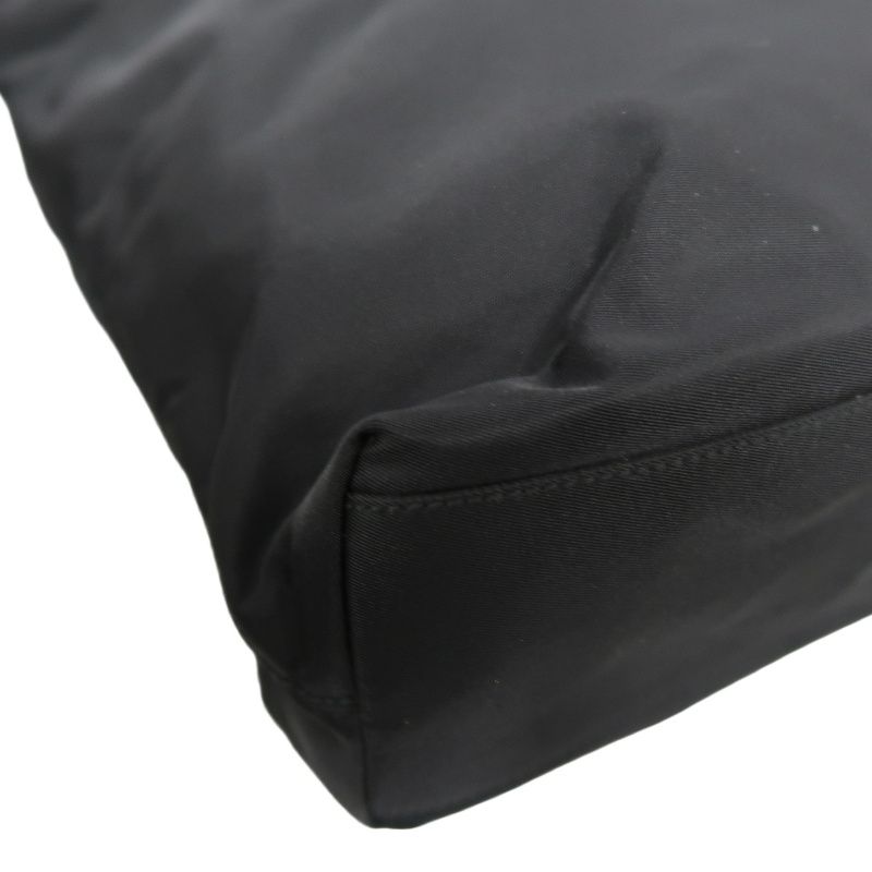 PRADA Nylon Armpit Tote Bag Black