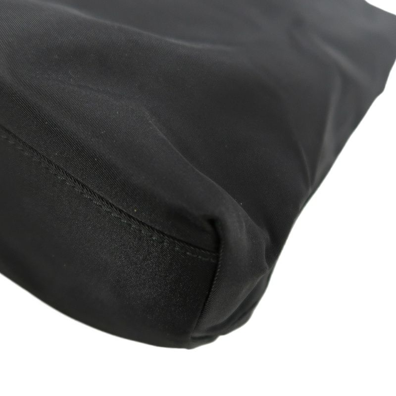 PRADA Nylon Armpit Tote Bag Black