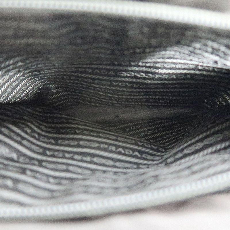 PRADA Nylon Armpit Tote Bag Black