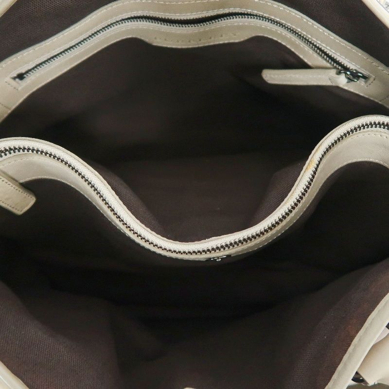 BURBERRY Check Handbag PVC Beige