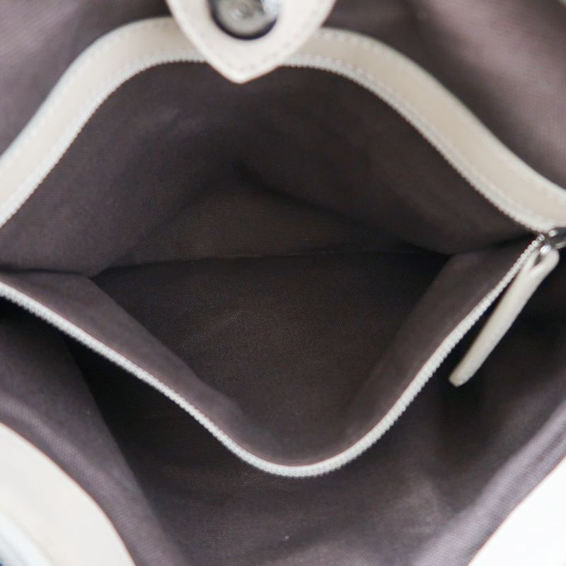 BURBERRY Check Handbag PVC Beige