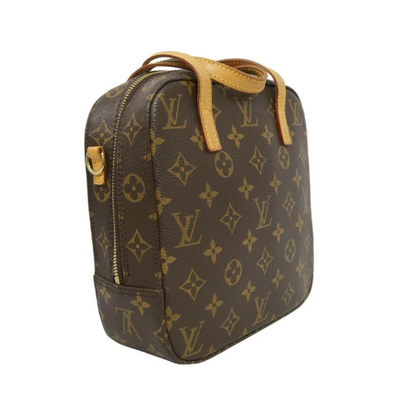 LOUIS VUITTON Spontini Monogram Handbag, Brown
