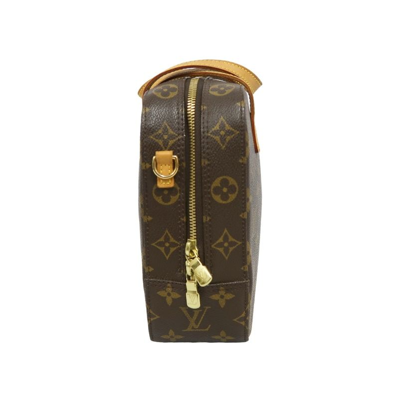 LOUIS VUITTON Spontini Monogram Handbag, Brown