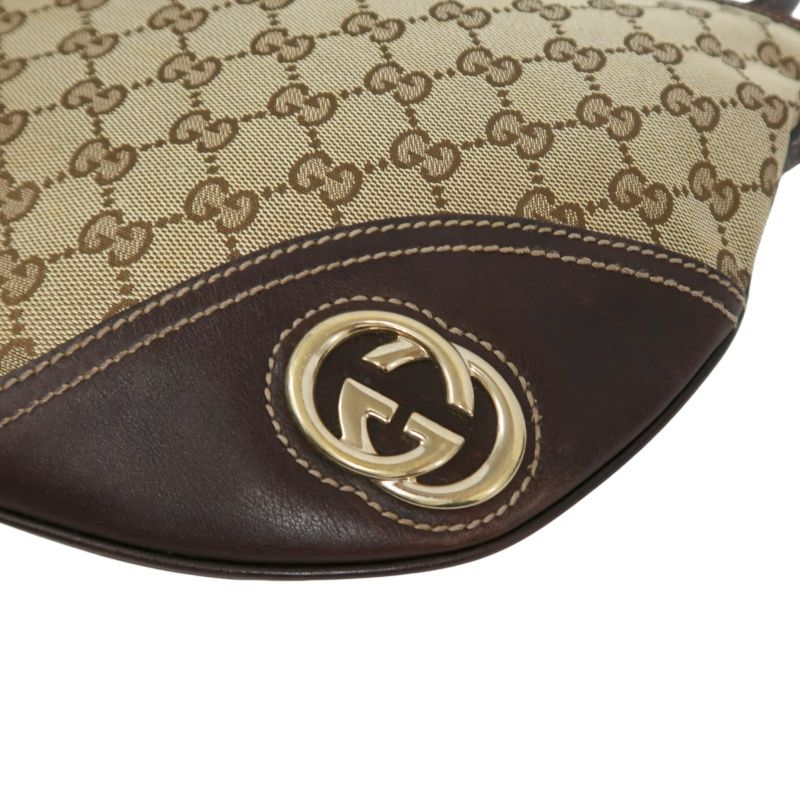 GUCCI Monogram Canvas Crossbody Bag