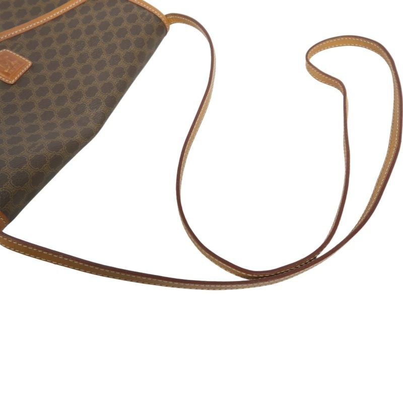 CELINE Brown Monogram PVC Messenger Crossbody Bag