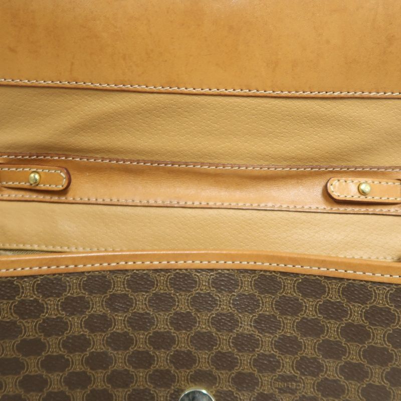CELINE Brown Monogram PVC Messenger Crossbody Bag