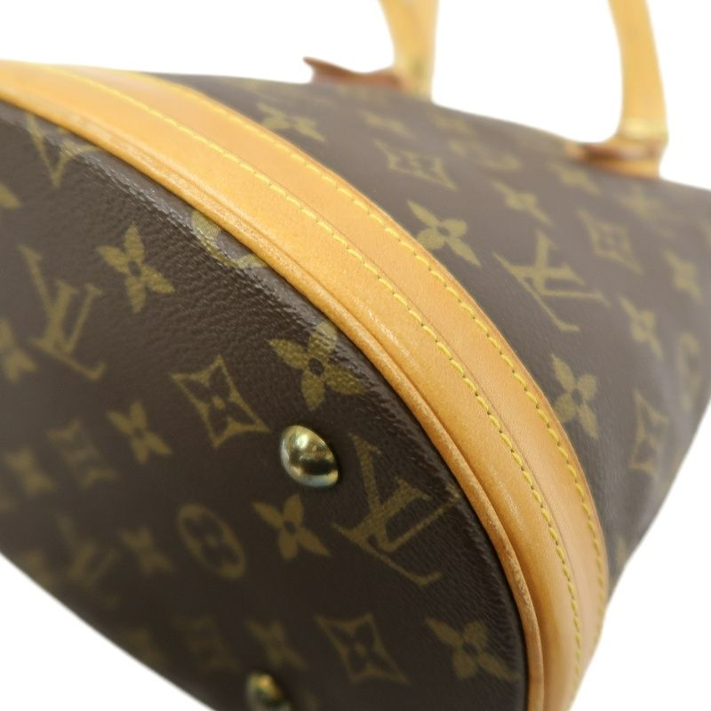 LOUIS VUITTON Bucket PM Monogram Handbag, Brown, With Pouch