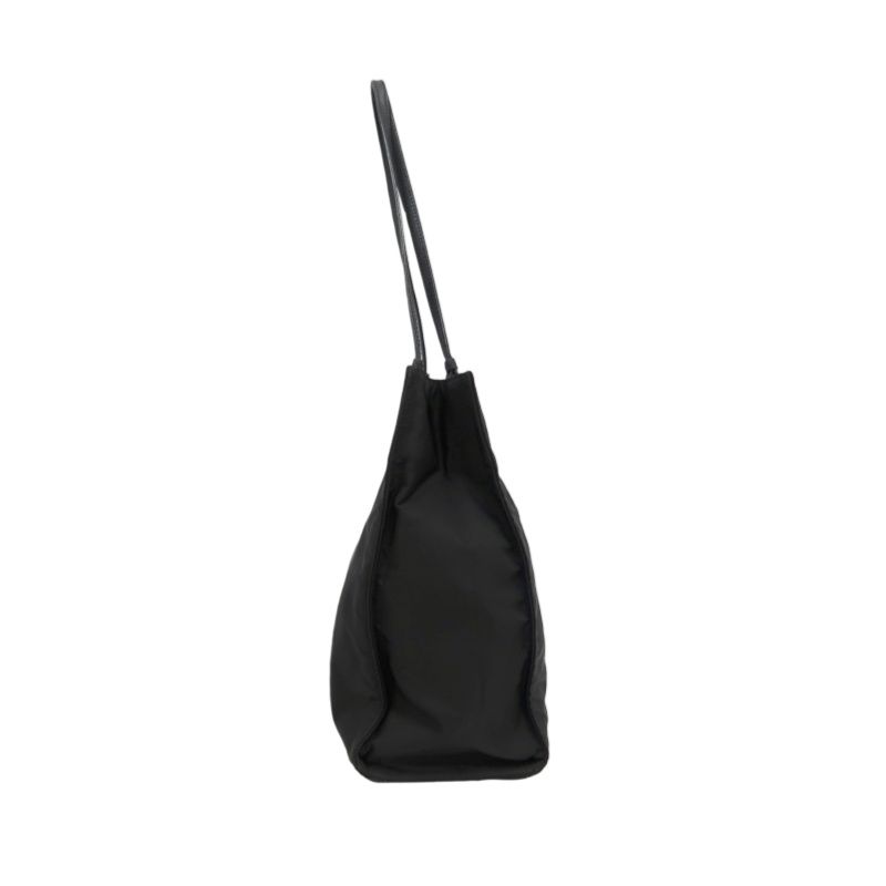 PRADA Black Nylon Canvas Tote Shoulder Bag