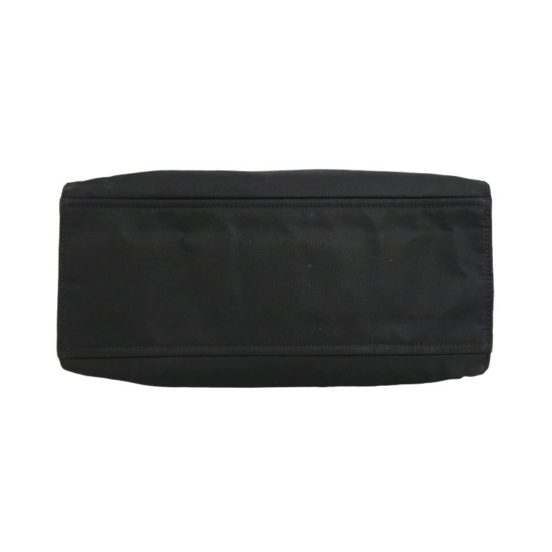 PRADA Black Nylon Canvas Tote Shoulder Bag