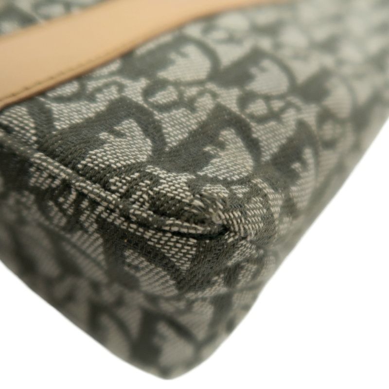 DIOR  Trotter Handbag, Canvas, Khaki, Gold Hardware, Comes with 2 Authenticity Cards