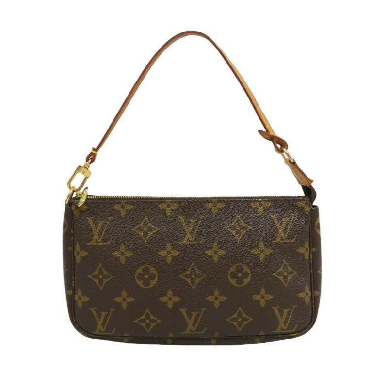 LOUIS VUITTON  Pochette Accessoires Monogram Pouch Handbag, Brown