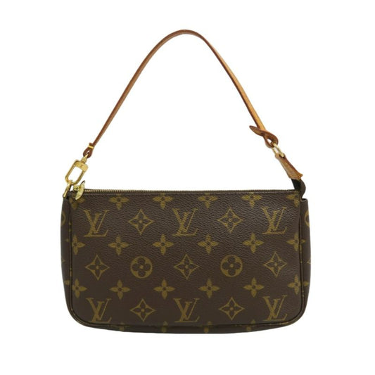 LOUIS VUITTON  Pochette Accessoires Monogram Pouch Handbag, Brown