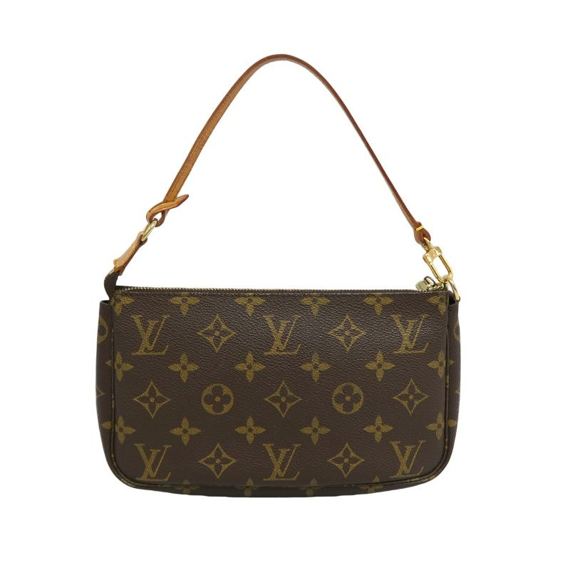 LOUIS VUITTON  Pochette Accessoires Monogram Pouch Handbag, Brown