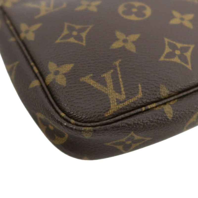LOUIS VUITTON  Pochette Accessoires Monogram Pouch Handbag, Brown