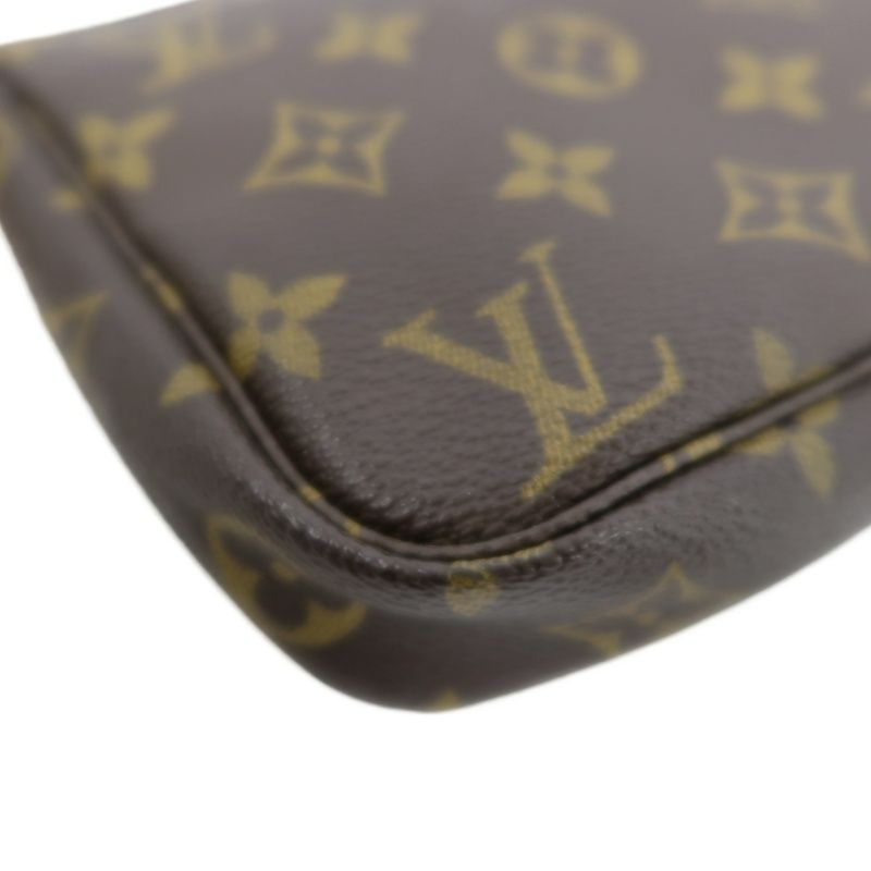 LOUIS VUITTON  Pochette Accessoires Monogram Pouch Handbag, Brown