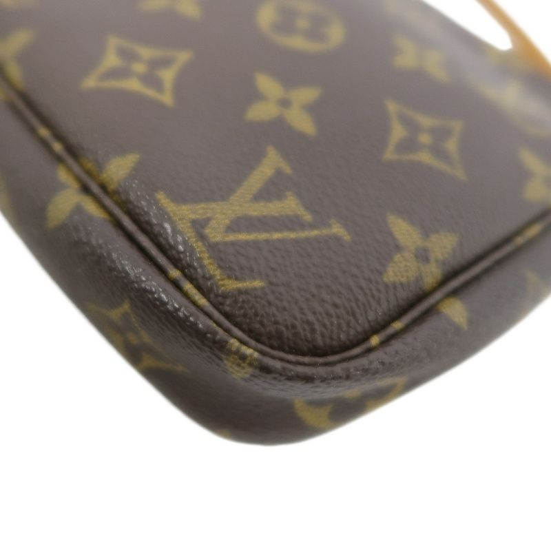 LOUIS VUITTON  Pochette Accessoires Monogram Pouch Handbag, Brown