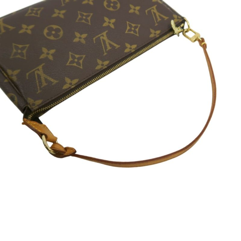 LOUIS VUITTON  Pochette Accessoires Monogram Pouch Handbag, Brown