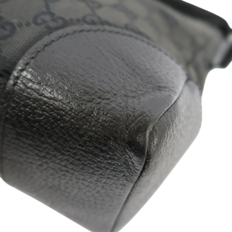 GUCCI GG Canvas Shoulder Bag, Black, Printed Canvas Crossbody  Bag