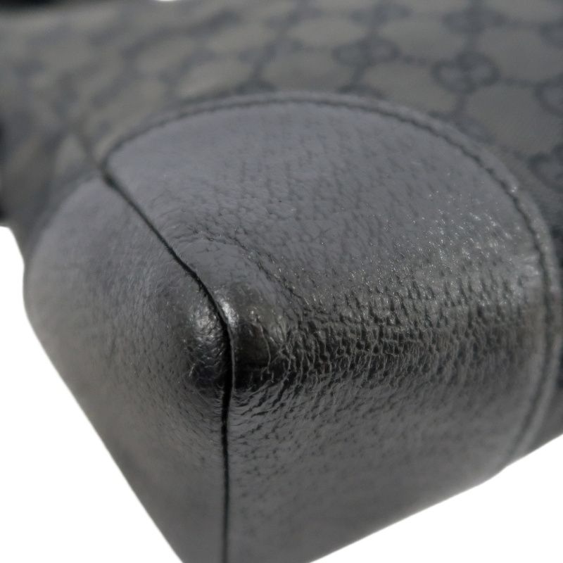 GUCCI GG Canvas Shoulder Bag, Black, Printed Canvas Crossbody  Bag