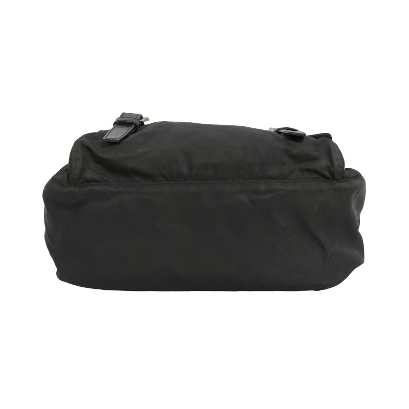 PRADA Messenger Bag, Nylon, Black, Silver Hardware