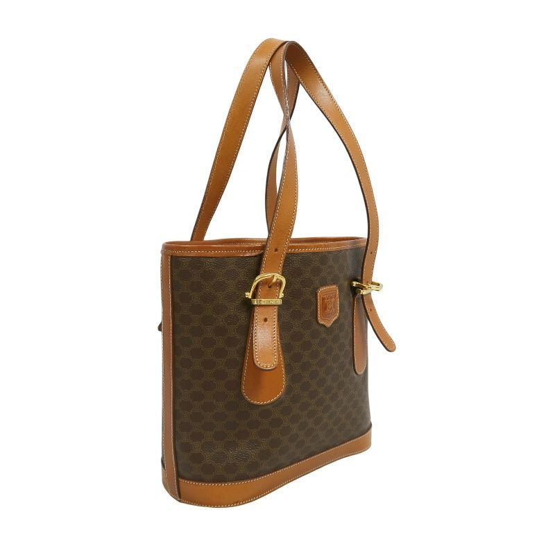 CELINE Macadam Tote Bag Brown