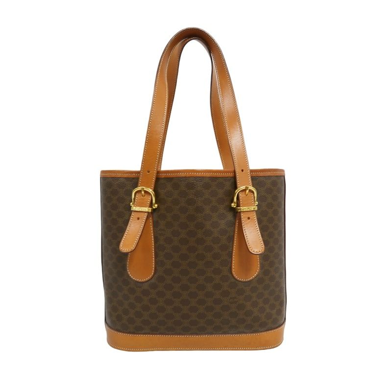 CELINE Macadam Tote Bag Brown