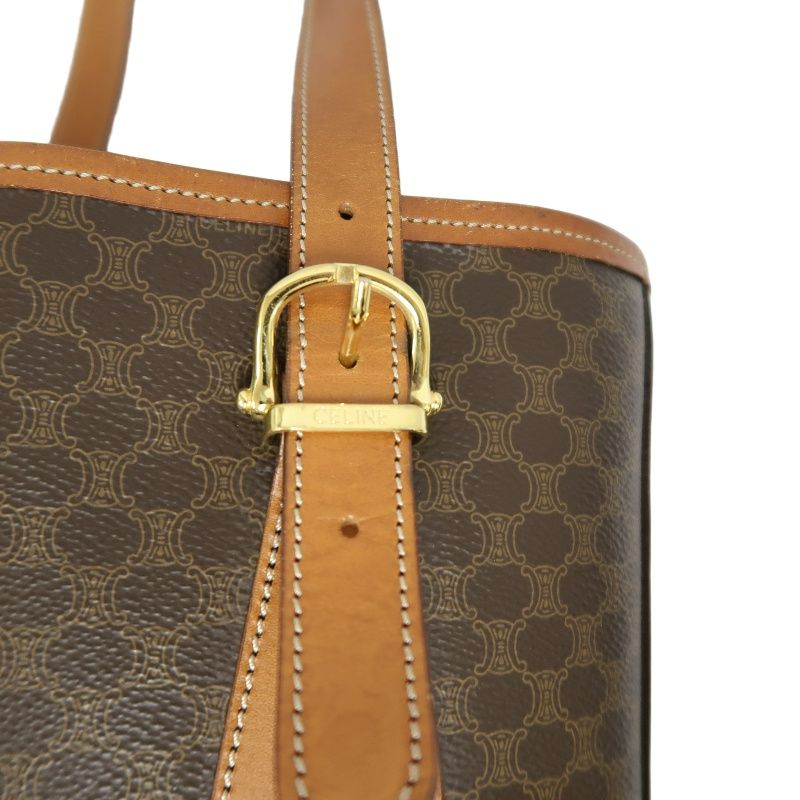 CELINE Macadam Tote Bag Brown