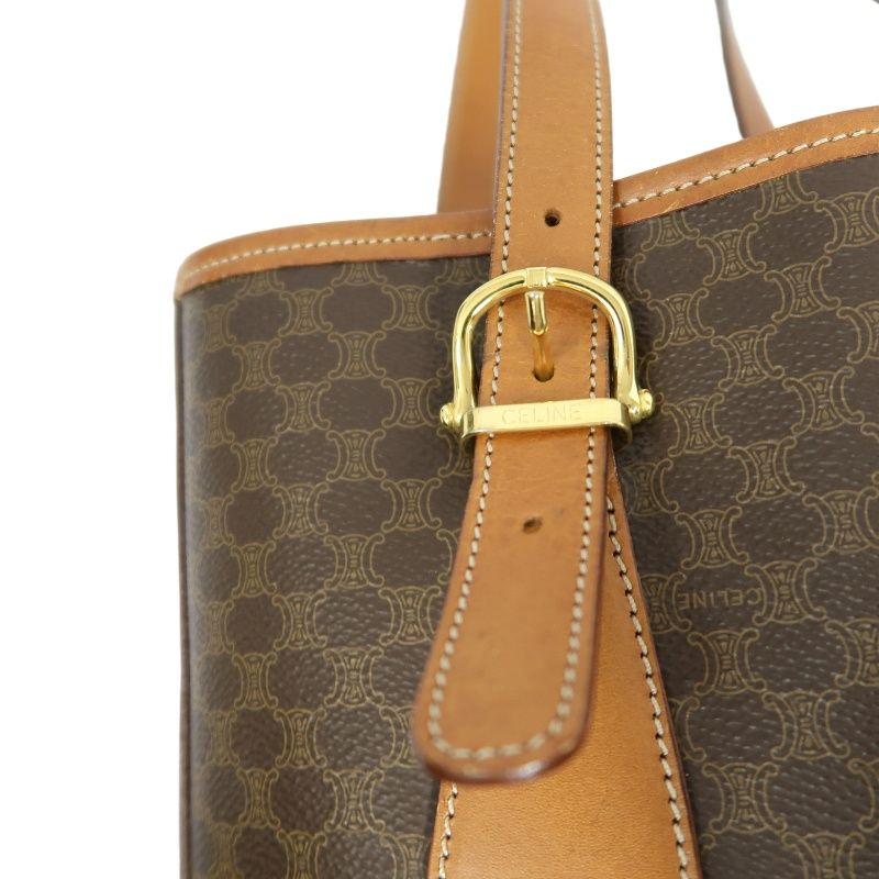 CELINE Macadam Tote Bag Brown