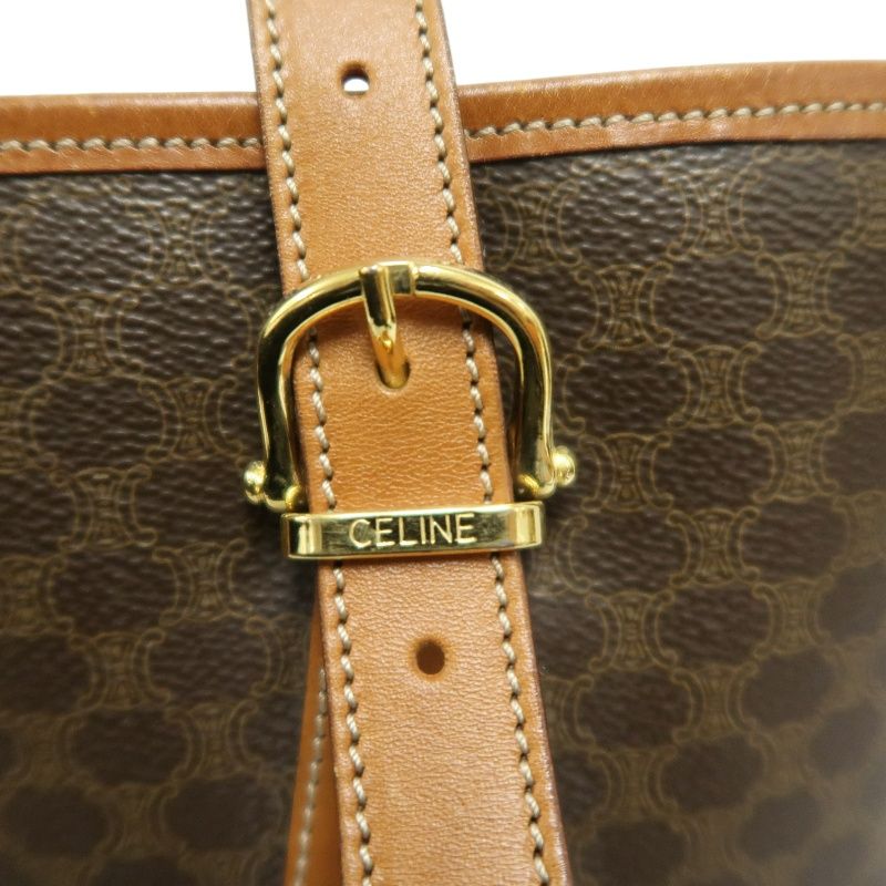 CELINE Macadam Tote Bag Brown
