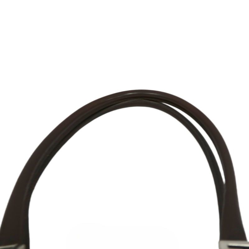 FENDI Zucca Handbag, Brown Canvas, Silver Hardware