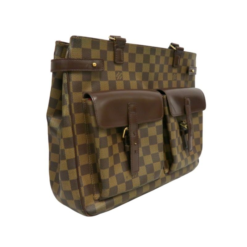 LOUIS VUITTON Yuzes Damier Handbag, Brown PVC