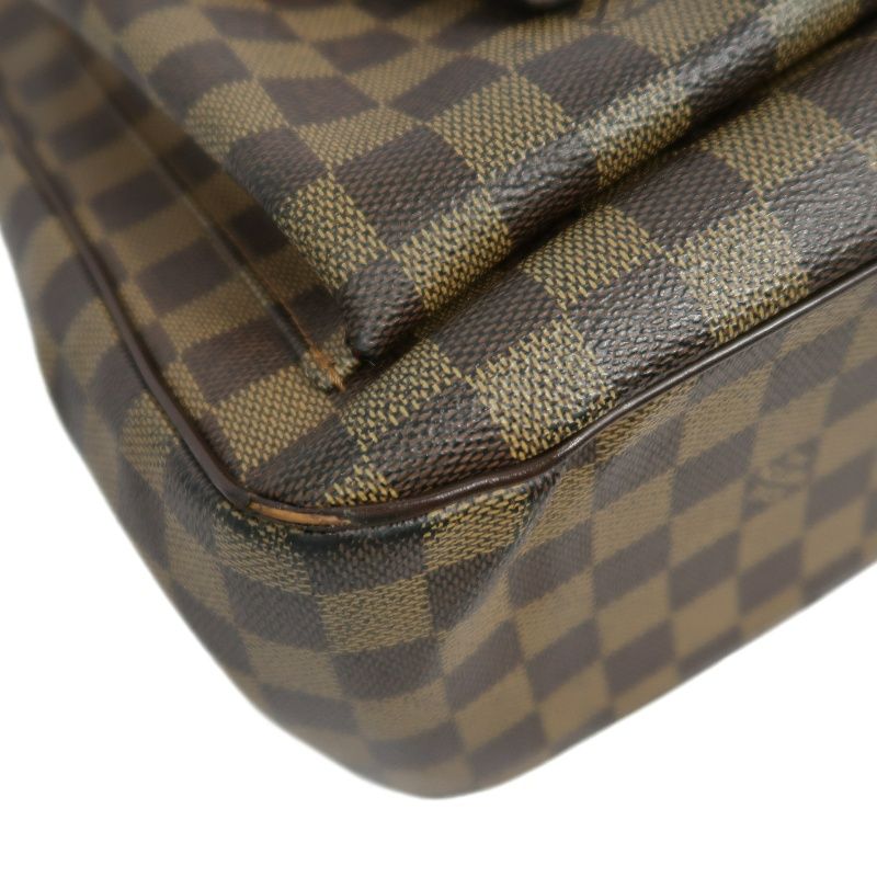 LOUIS VUITTON Yuzes Damier Handbag, Brown PVC