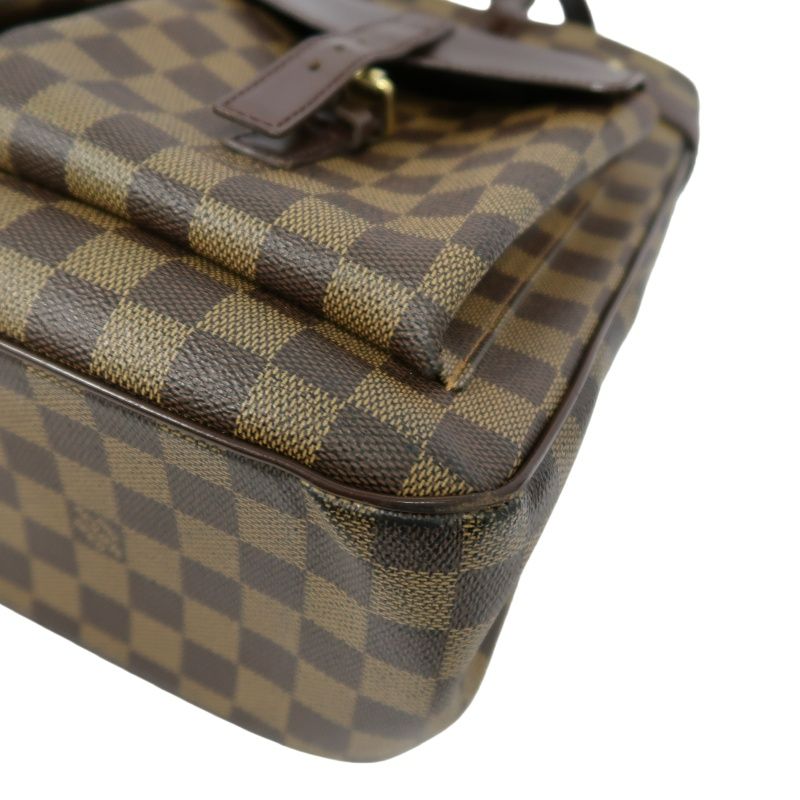 LOUIS VUITTON Yuzes Damier Handbag, Brown PVC