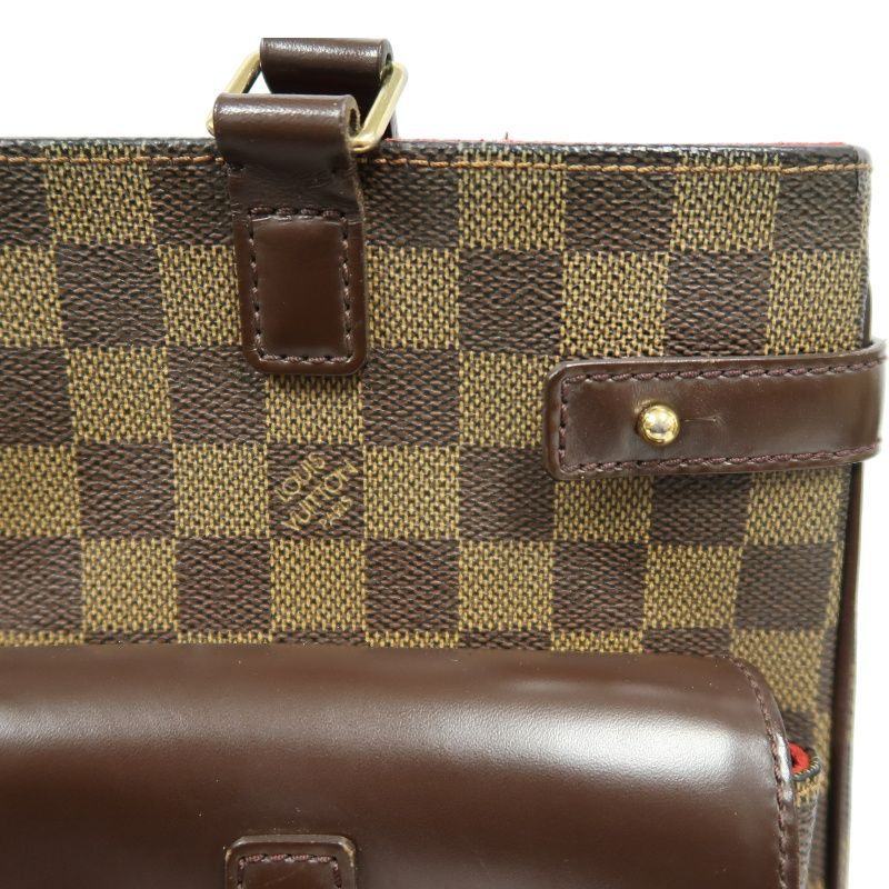 LOUIS VUITTON Yuzes Damier Handbag, Brown PVC