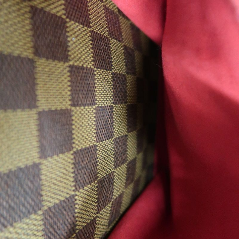 LOUIS VUITTON Yuzes Damier Handbag, Brown PVC