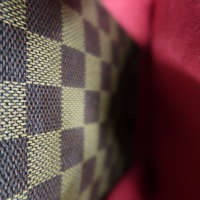 LOUIS VUITTON Yuzes Damier Handbag, Brown PVC
