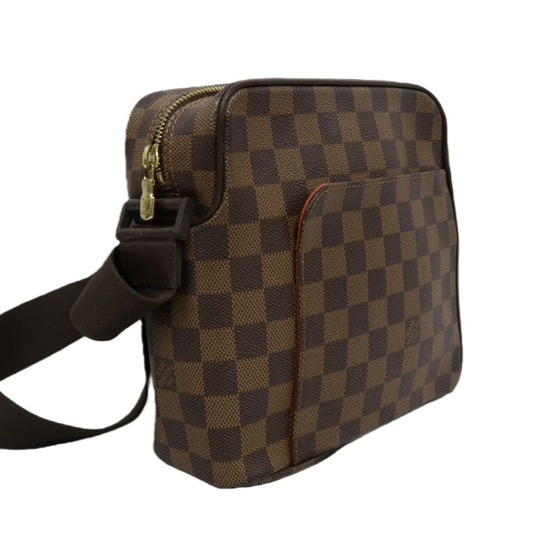 LOUIS VUITTON Olaf PM Damier Shoulder Bag, Brown