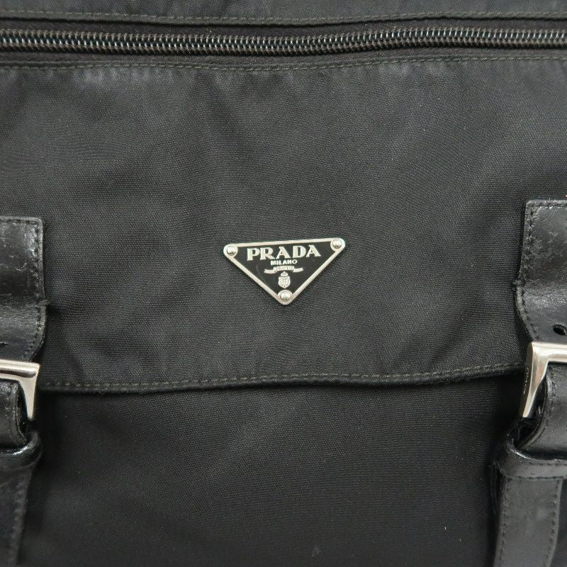 PRADA  Shoulder Bag, Nylon, Black, Silver Hardware