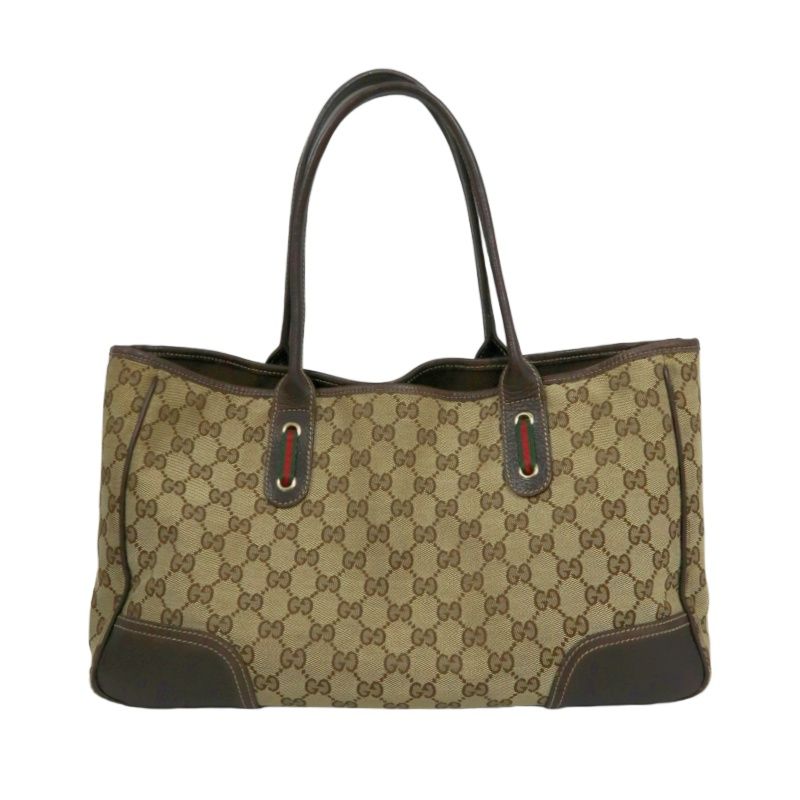 GUCCI Tote Bag, GG Canvas, Beige
