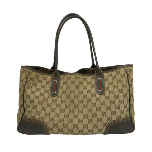 GUCCI Tote Bag, GG Canvas, Beige