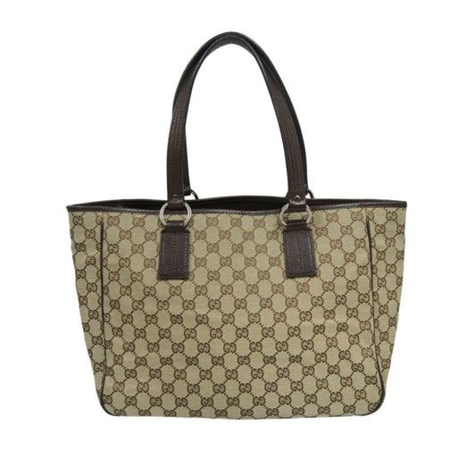 GUCCI GG Canvas Tote Bag Beige