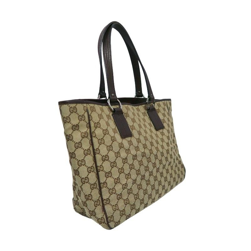 GUCCI GG Canvas Tote Bag Beige