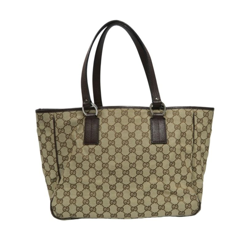 GUCCI GG Canvas Tote Bag Beige
