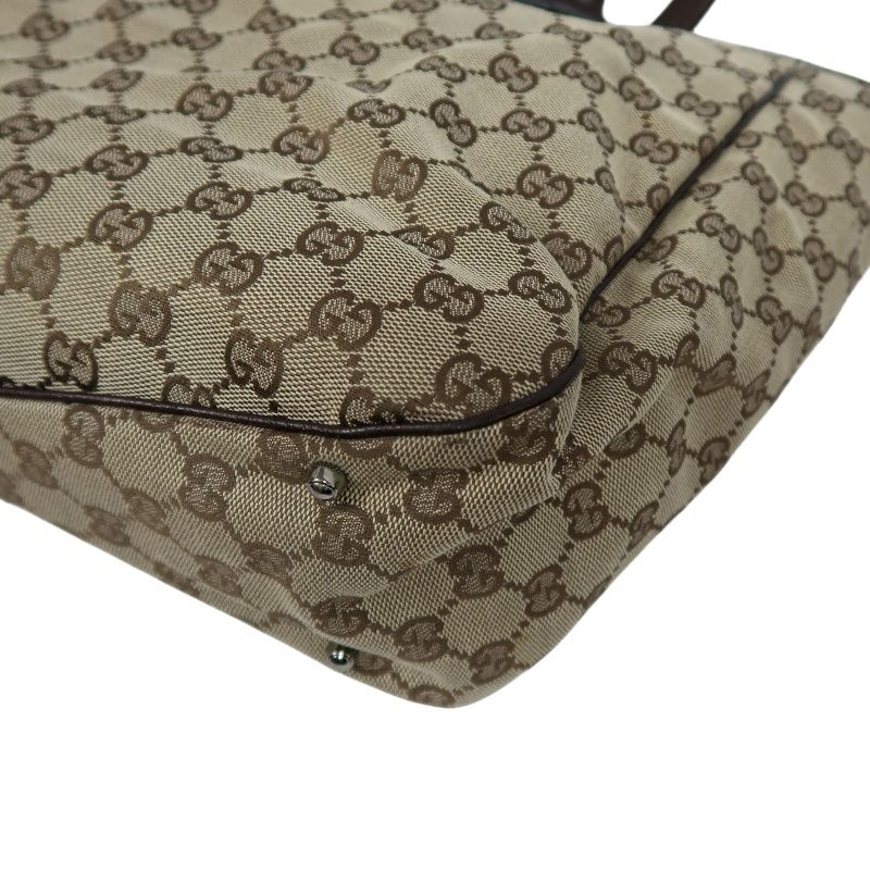 GUCCI GG Canvas Tote Bag Beige