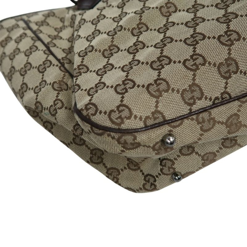 GUCCI GG Canvas Tote Bag Beige