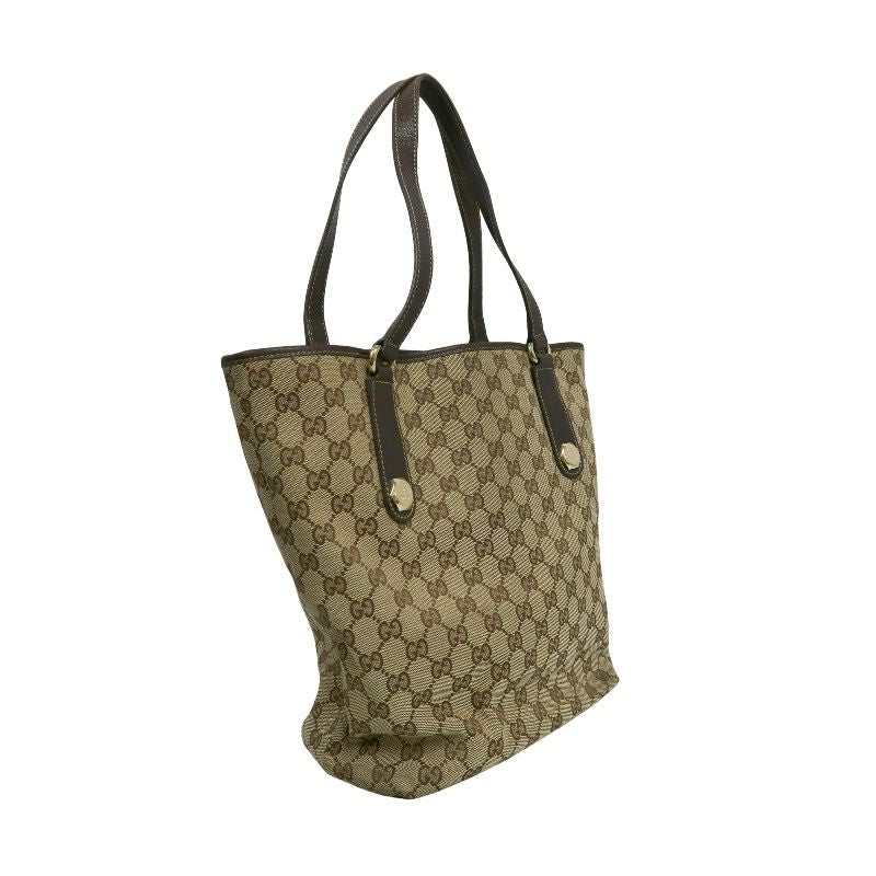 GUCCI GG Canvas Tote Bag Beige