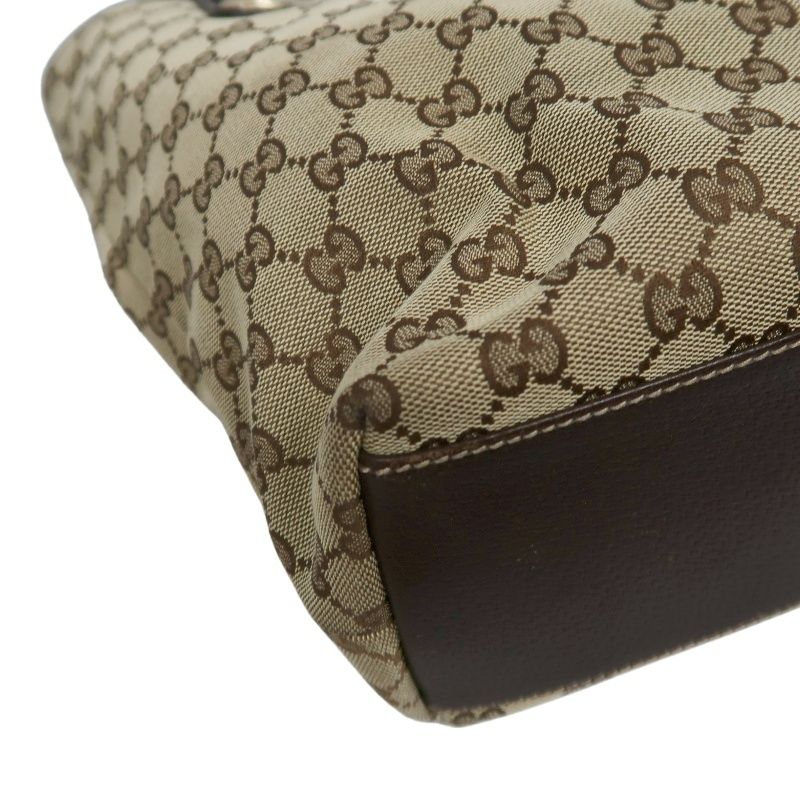 GUCCI GG Canvas Tote Bag Beige