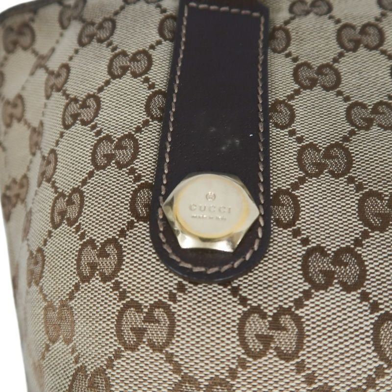 GUCCI GG Canvas Tote Bag Beige